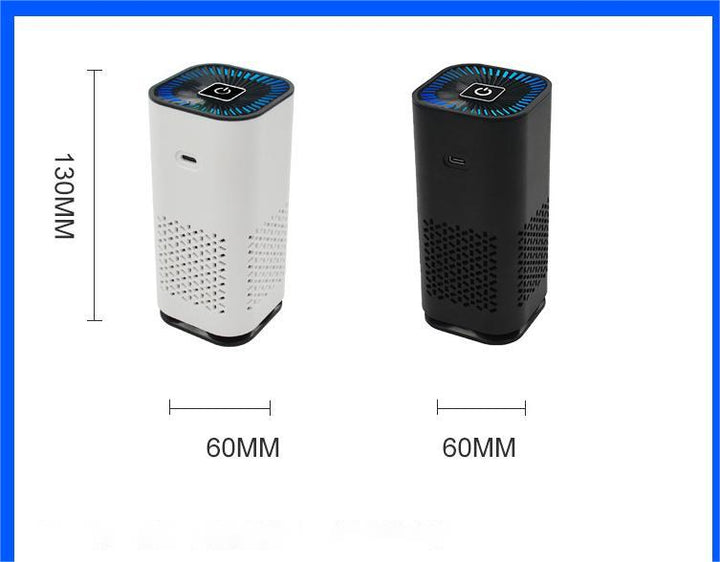 Car Air Purifier Portable Negative Ion Generator Remove Formaldehyde Dust Smoke Air Freshen Washer For Home Car