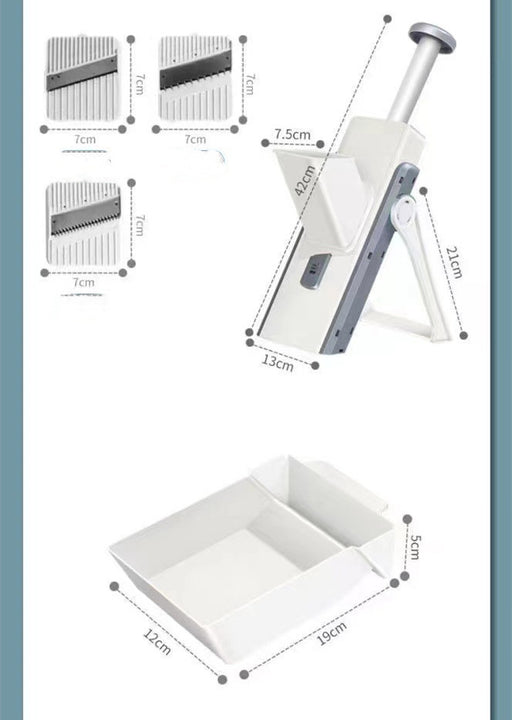 Household Vegetable And Meat Cutter Three-in-one Slicer